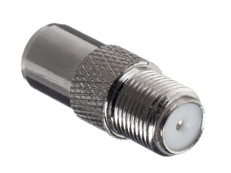 Переходник гнездо F - штекер TV (медь) (P108-52), NETKO Optima