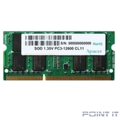 Apacer DDR3 SODIMM 4GB DV.04G2K.KAM PC3-12800, 1600MHz, 1.35V