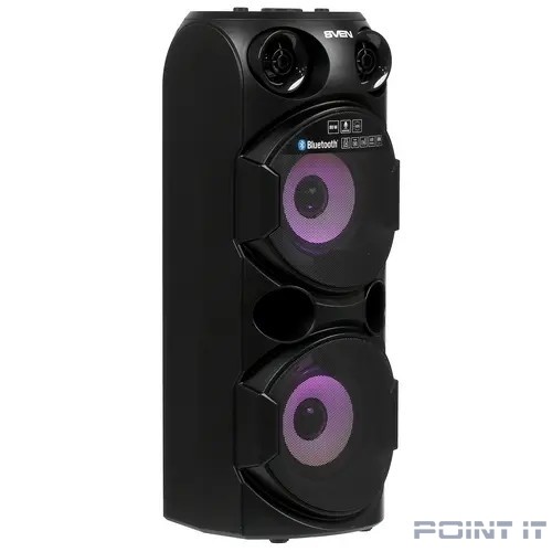 АС PS-750, черный (80 Вт, TWS, Bluetooth, FM, USB, microSD, LED-дисплей, 4400мА*ч)