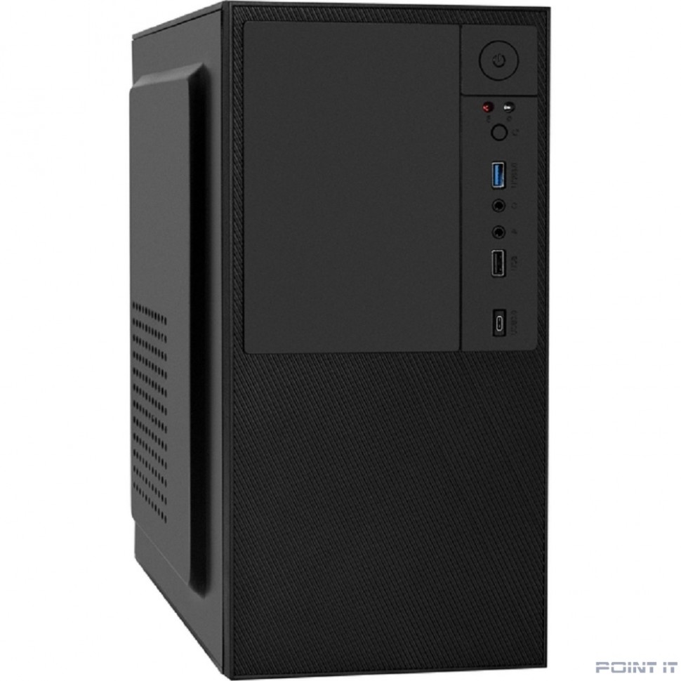 Exegate EX297995RUS Корпус Minitower BAA-308UC (mATX, без БП, 1*USB+1*USB3.0+1*TypeC, HD Audio, черный)