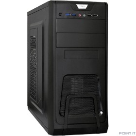 Exegate EX278393RUS Корпус Miditower Exegate CP-603 Black, ATX, &lt;CP500W, 80mm&gt;, 2*USB+2*USB3.0, Audio