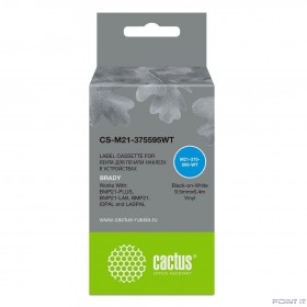 Картридж ленточный Cactus CS-M21-375595WT черный для Brady BMP21-PLUS, BMP21-LAB