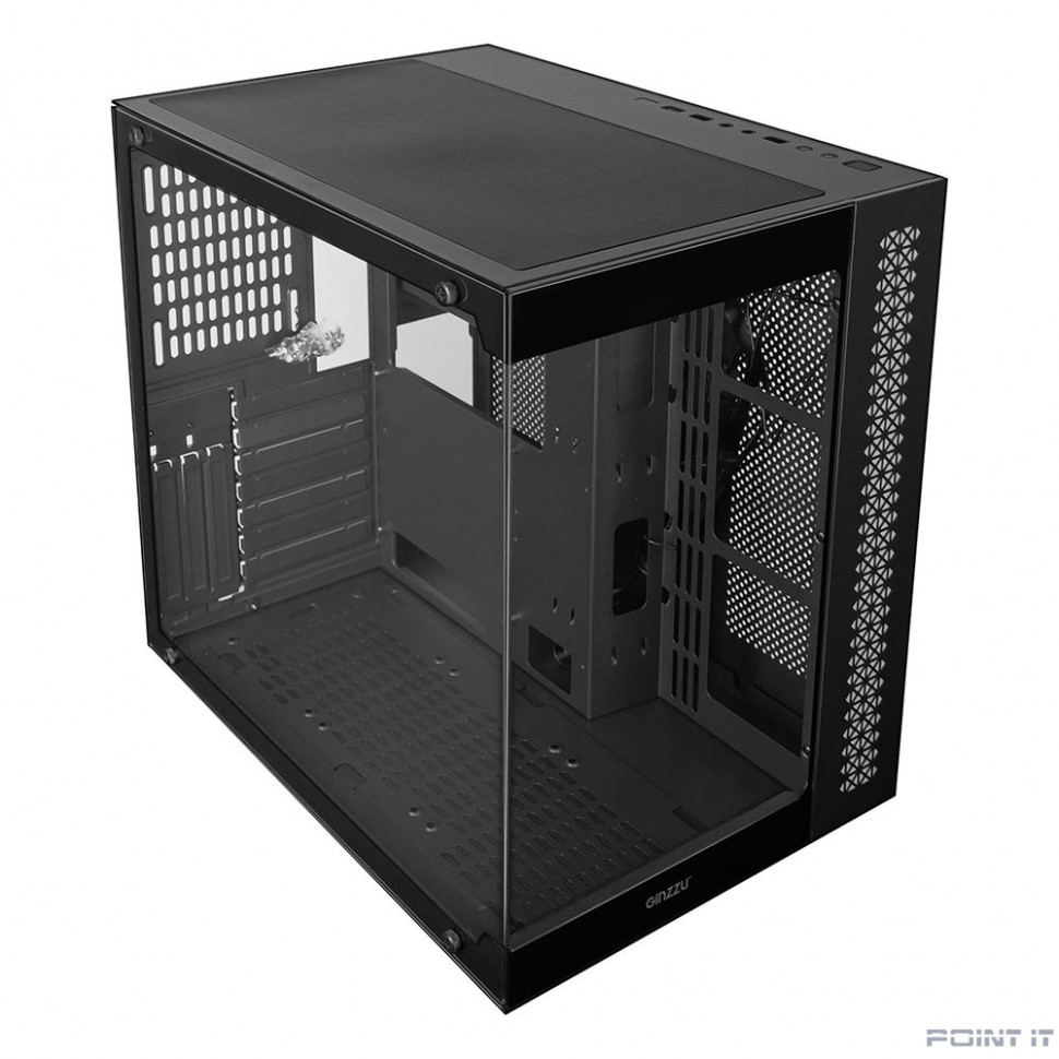 Ginzzu V501 закаленное стекло 1*USB 3.0,1*USB 2.0, AU ATX