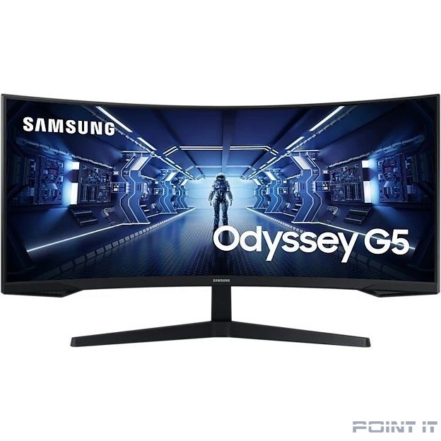 Монитор Samsung 34" C34G55TWWI Black Curved 1000R, 21:9, VA, 3440x1440, 1ms, 250cd, 165Hz, 1xHDMI, 1xDP