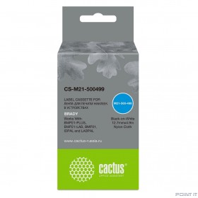 Картридж ленточный Cactus CS-M21-500499 черный для Brady BMP21-PLUS, BMP21-LAB