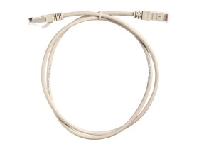 Патч-корд UTP4 cat.6, 1.0м, литой коннектор, серый, Netko CKC