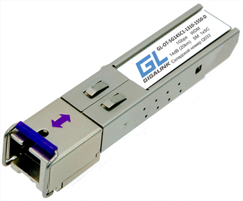 Модуль промышленный GIGALINK SFP, WDM, 1Гбит/c, одно волокно SM, SC, Tx:1310/Rx:1490 нм, DDM, 14 дБ (до 20 км) -40C