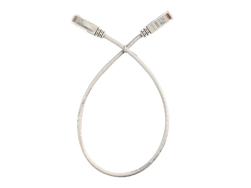 Патч-корд UTP4 cat.6, 0.5м, литой коннектор, серый Netko CKC