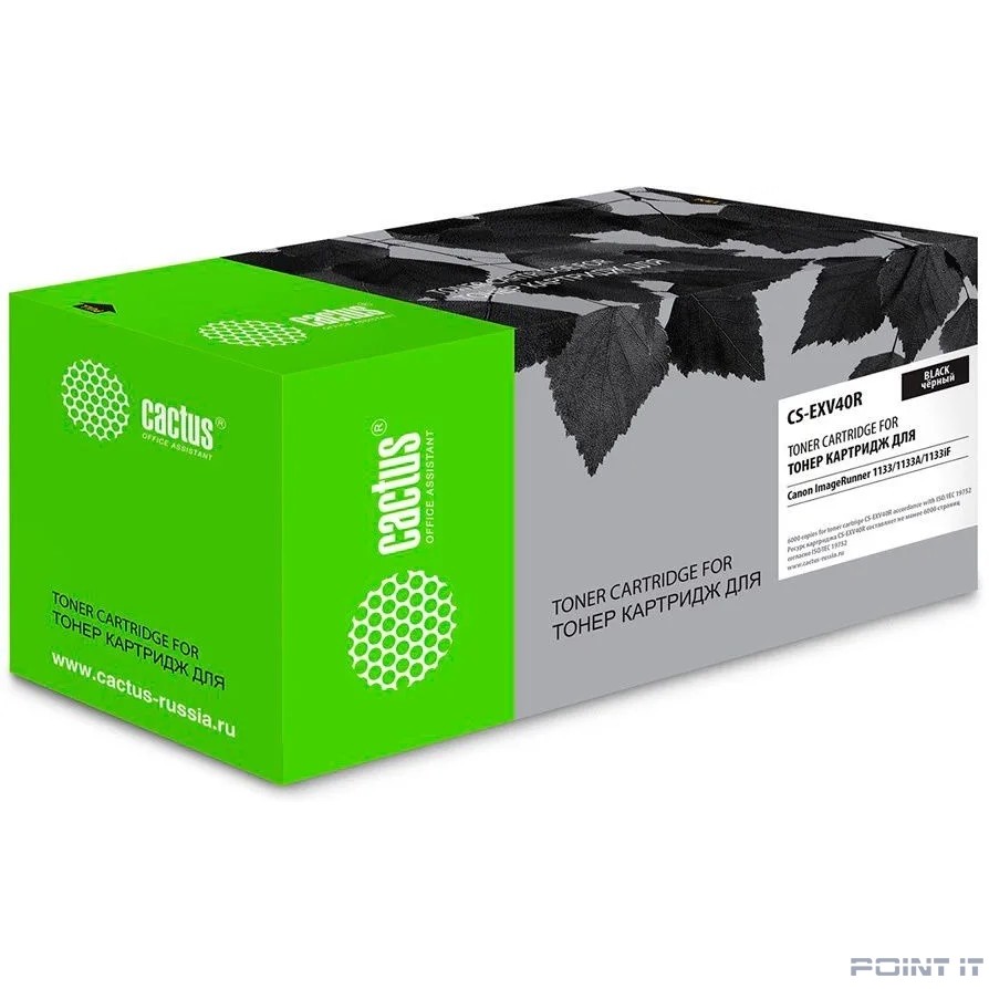 Картридж лазерный Cactus CS-EXV40 C-EXV40 черный (6000стр.) для Canon IR 1133/1133A/1133iF