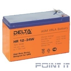 Delta HR 12-34W (9 А\ч, 12В) свинцово- кислотный аккумулятор