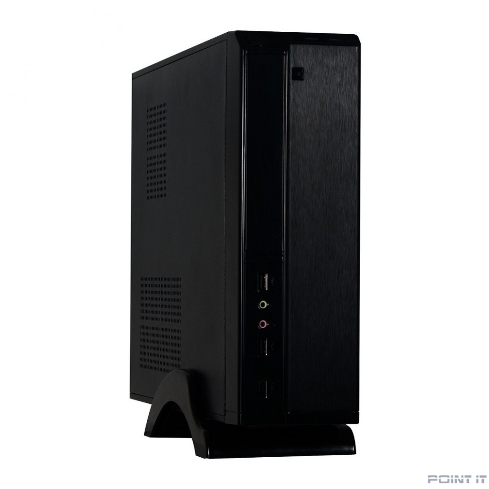 Exegate EX268691RUS Корпус MiniITX Exegate MI-207 Black, miniITX/mATX, <M450, 80mm>, 2*USB, Audio