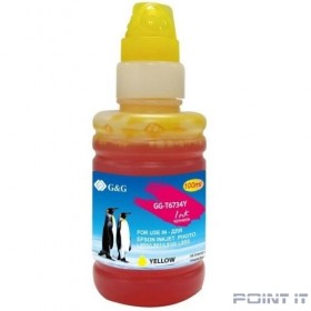 Чернила G&amp;G GG-T6734Y желтый100мл для Epson L800, L805, L810, L850