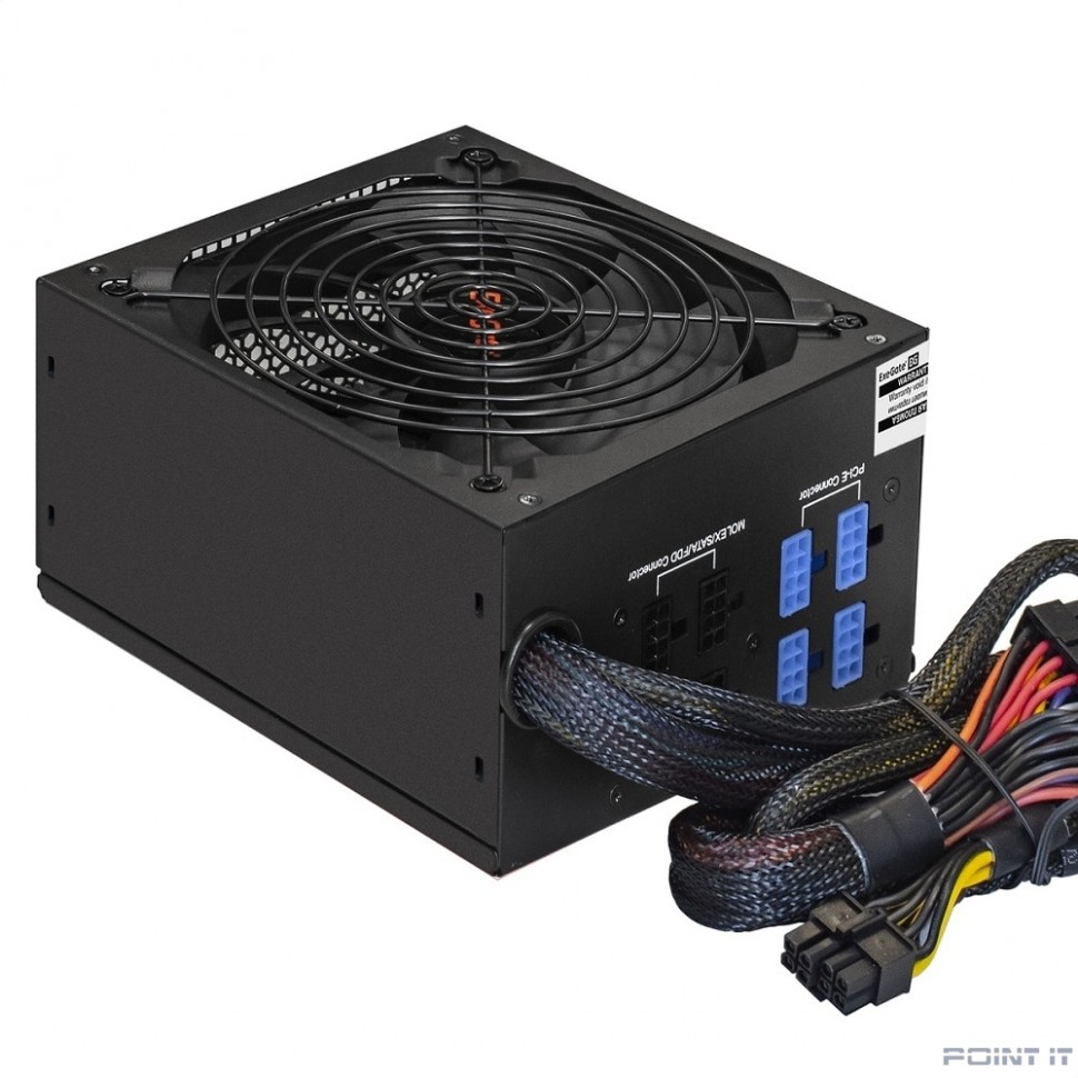 Exegate EX292174RUS-S Блок питания 400W ExeGate 400PPX (ATX, SC, APFC, КПД 80% (80 PLUS), 14cm fan, 24pin, (4+4)pin, PCIe, 5xSATA, 4xIDE, FDD, RTL, black, кабель 220V с защитой от выдергивания)