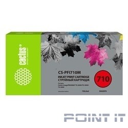 Картридж струйный Cactus CS-PFI710M пурпурный (700мл) для Canon imagePROGRAF TX-2000/TX-3000/TX-4000