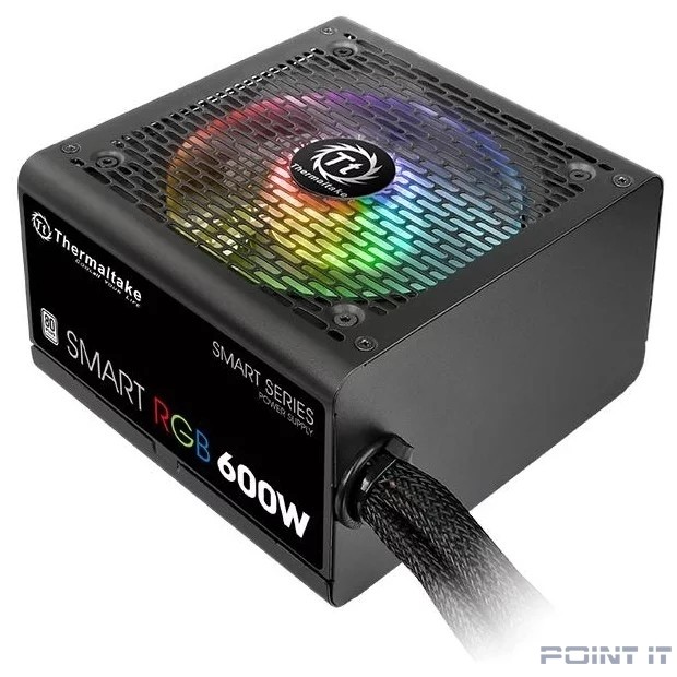 Блок питания Thermaltake Smart RGB [PS-SPR-0600NHSAWE-1] 600W / APFC / 80+