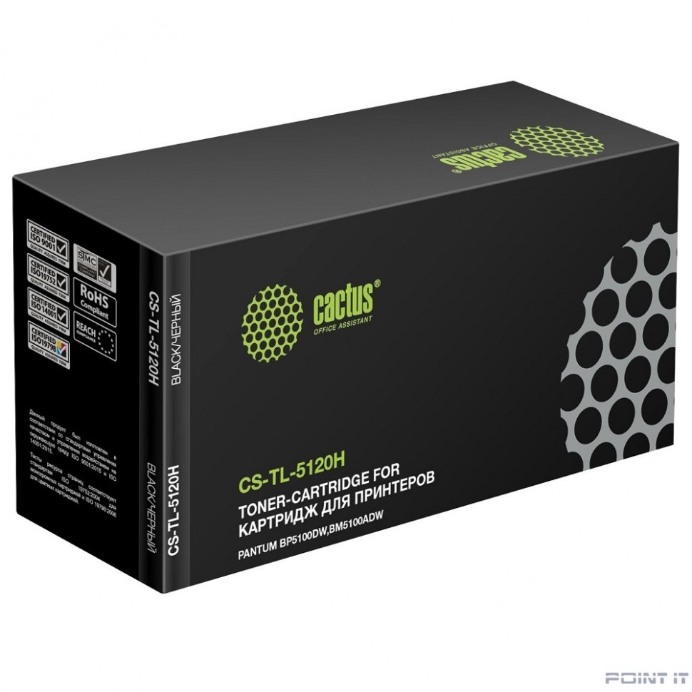 Картридж лазерный Cactus CS-TL-5120H черный (6000 стр.) для Pantum BP5100DW,BM5100ADW
