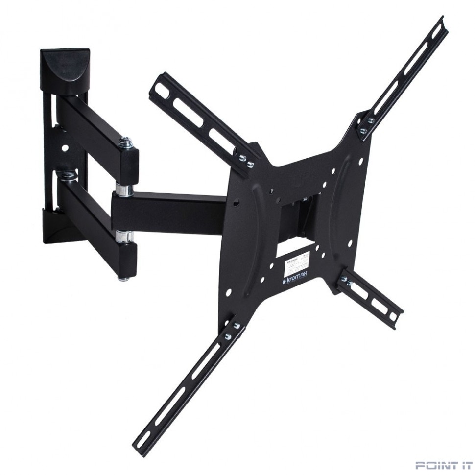 Kromax DIX-24 черный 15"-55" макс.35кг настенный поворотно-выдвижной и наклонны