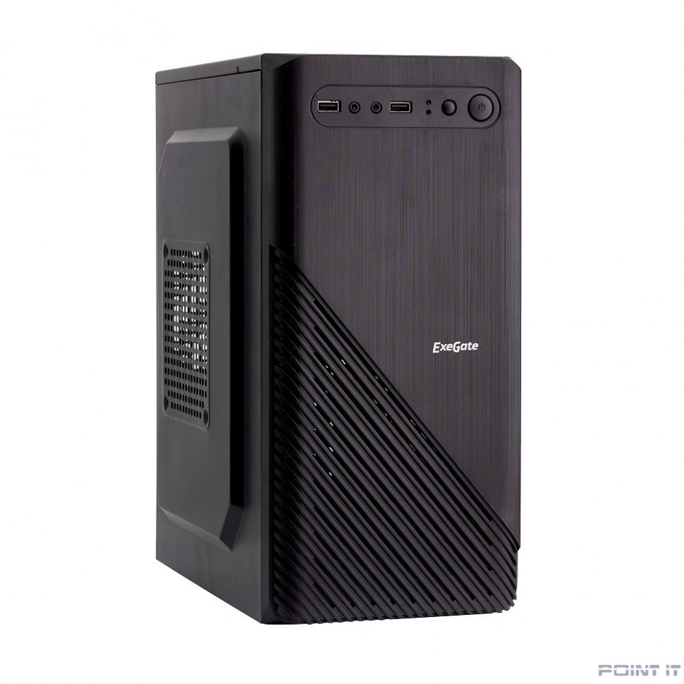 Exegate EX277799RUS Корпус Minitower BAA-103 Black, mATX, <AAA450, 80mm>, 2*USB, Audio