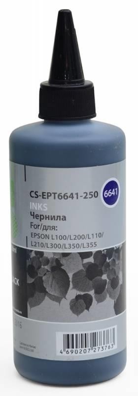Чернила BLACK 250ML /L100 CS-EPT6641-250 CACTUS