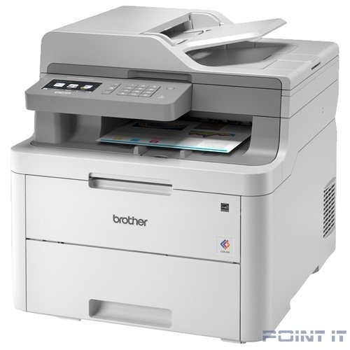 Brother DCP-L3550CDW МФУ, A4, цв.светодиодный, 18стр/мин, 512Мб, дуплекс, ADF50, LAN, WiFi (старт.картриджи на 1000стр) (DCPL3550CDWR1)