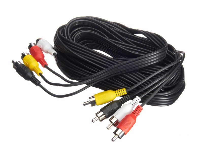 Шнур аудио-видео: 4RCA-4RCA (длина 5 м, литой) блистер, Netko РАСПРОДАЖА