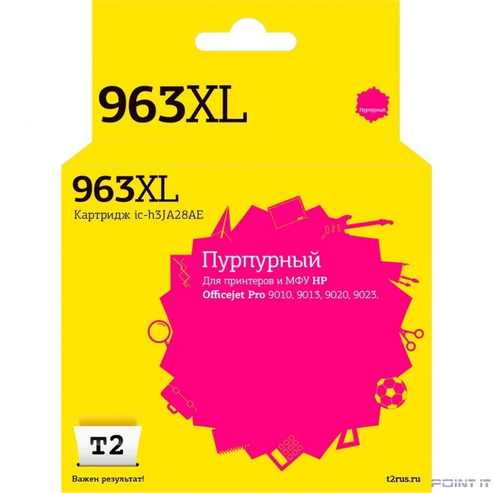 T2 3JA28AE Картридж №963XL для HP Officejet Pro 9010/9013/9020/9023, пурпурный