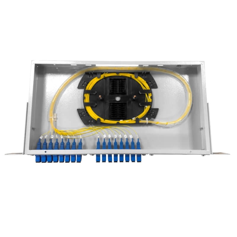 Кросс оптический 19, 1U 16 SC SM, укомплектованный