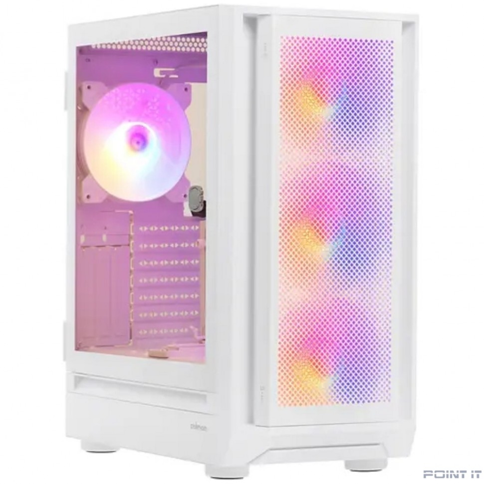 Корпус ZALMAN I6 WHITE, без БП, боковое окно (закаленное стекло), белый, ATX