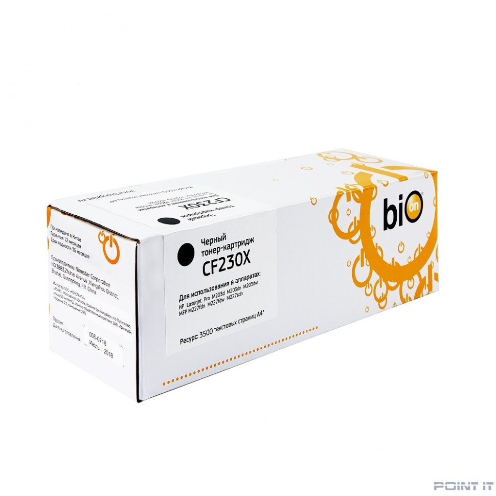 Bion CF230X Тонер-картридж для HP LaserJet Pro M203dn/203dw/MFP M227fdw/227sdn, 3500 страниц , С ЧИПОМ [Бион]