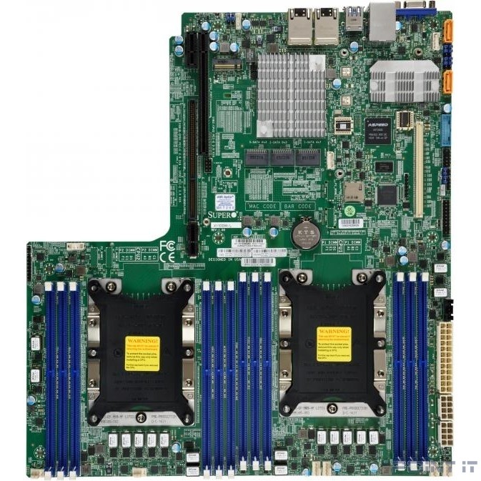 Supermicro MBD-X11DDW-L-B {X11DDW L Bulk Motherboard Dual Socket P (LGA 3647) supported, CPU TDP support 205W, 2 UPI up to 10.4 GT, Intel C621 controller for 14 SATA3 (6 Gbps) ports; RAID}