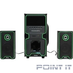 Dialog Progressive AP-222B BLACK - акустические колонки 2.1, 30W+2*10W RMS, Bluetooth, USB+SD reader