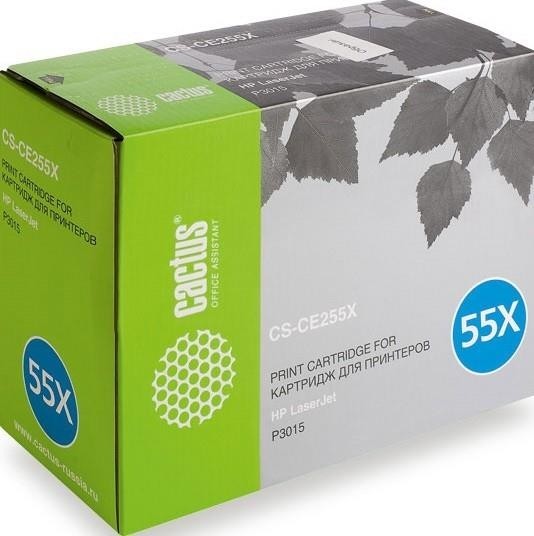 Картридж BLACK /LJ P3015 12.5K CS-CE255XS CACTUS