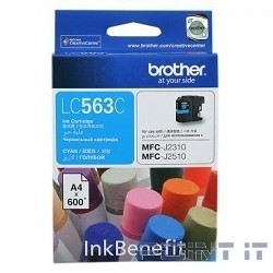 Brother LC-563C Картридж ,Cyan{MFCJ2510/2310, Cyan, (600стр.)}
