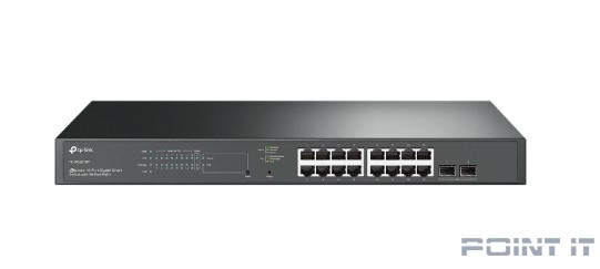 TP-Link SG2218P Коммутатор JetStream Smart с 16 гигабитными портами PoE+ и 2 гигабитными портами SFP
