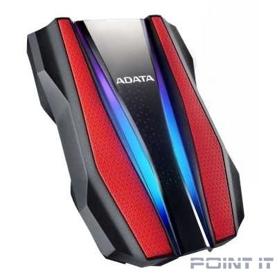A-Data Portable HDD 1TB HD770G, 2,5" , USB 3.2, противоударный, водонепроницаемый, красный