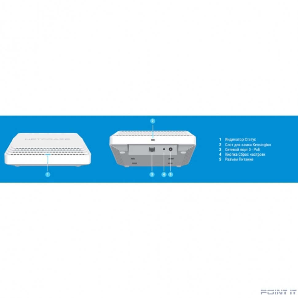 Netcraze Orbiter 6 (NAP-630) Точка доступа Wi-Fi 6 AX3000 c портом 2.5 Gigabit Ethernet и питанием Power over Ethernet