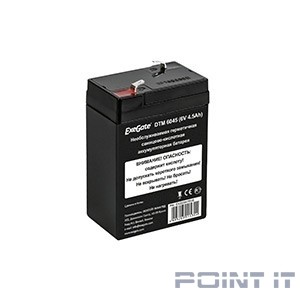 Exegate EX282947RUS Аккумуляторная батарея DTM 6045 (6V 4.5Ah, клеммы F1)