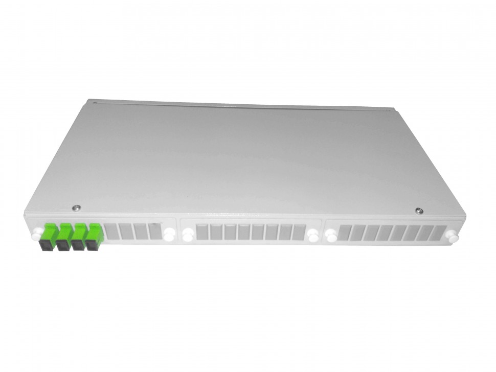 Кросс оптический 19, 1U 4 SC/APC SM, укомплектованный