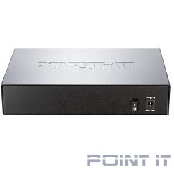 D-Link DGS-1008P/E1A Неуправляемый коммутатор с 8 портами 10/100/1000Base-T (4 порта PoE 802.3af/at, PoE-бюджет 80 Вт)