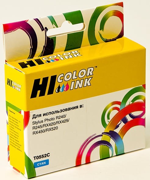 Картридж Hi-Black (HB-T0552) для Epson Stylus Photo R240/RX420/RX520, C