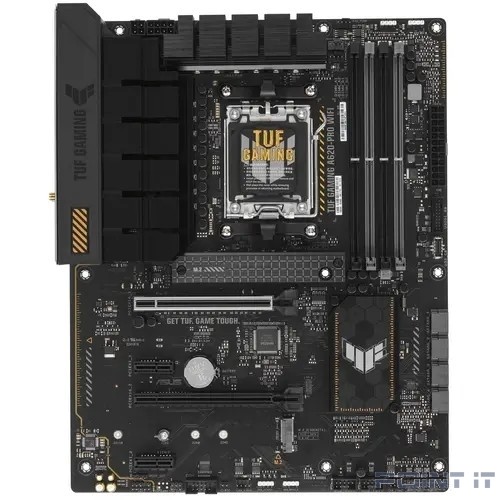 ASUS TUF GAMING A620-PRO WIFI (Socket AM5, ATX, 4xDDR5(192GB), DP/HDMI 2.0, 1xPCIe 4.0x16/1xPCIe 3.0x16/2xPCIe 3.0, 1xLAN (2.5GbE), Wi-Fi, BT, 4xSATA 6Gb/s, 2xM.2, 2xUSB 3.2, 3xUSB 2.0)