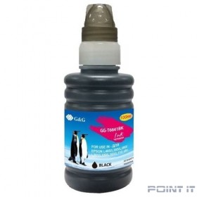 Чернила G&amp;G GG-T6641BK черный100мл для Epson L100, L110, L120, L130, L132, L210, L222